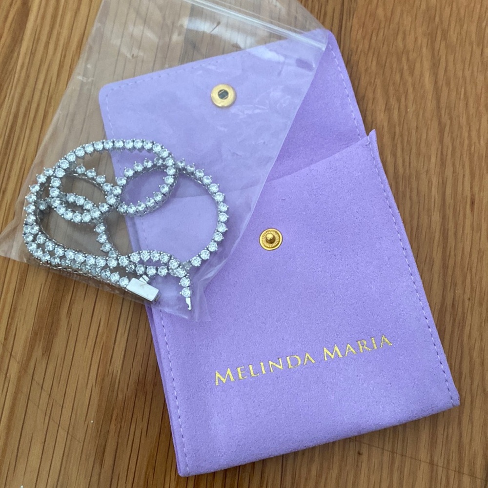 Melinda maria Diamondette tennis necklace